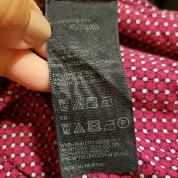Tommy Hilfiger dark pink patterned tunic - Picture 6 of 8